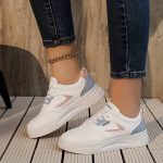Women's Casual Sneakers with Fashion Letter Patch - Image 4