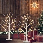 Christmas Decorations Birch Tree with LED Lights - Image 3