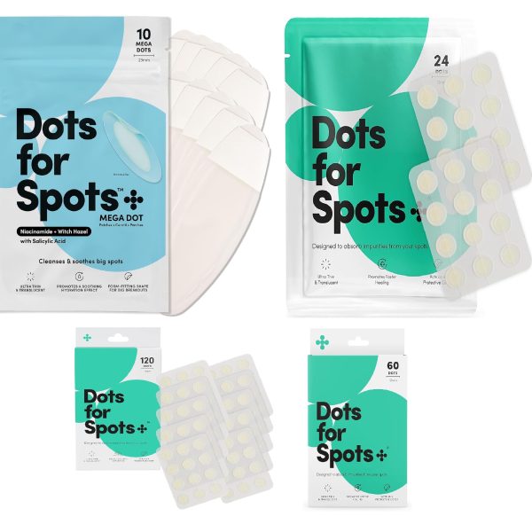 Dots for Spots Acne Patches Translucent Hydrocolloid Pimple