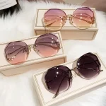 Fashion Sunglasses Women Metal Female