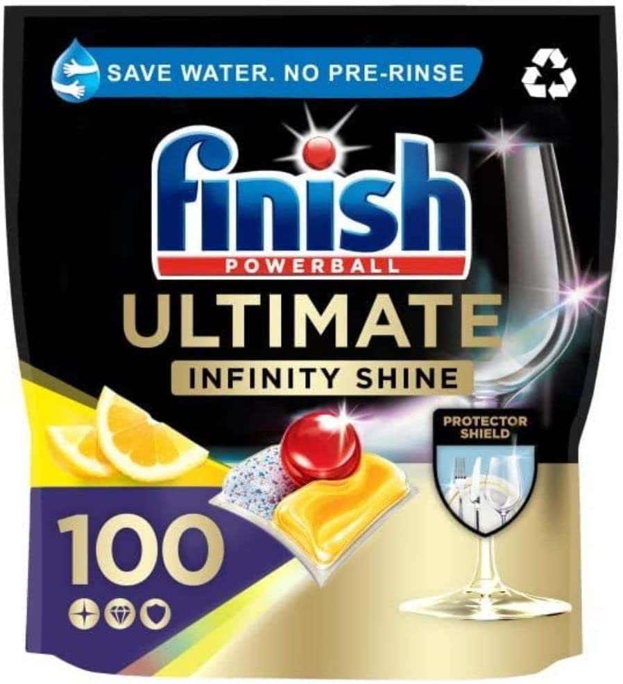 Finish-Ultimate-Infinity-Shine-Dishwasher-Tablets-100.jpg Finish Dishwasher Cleaner Tablets Ultimate Infinity Shine Dishwasher Tablets - Image 1