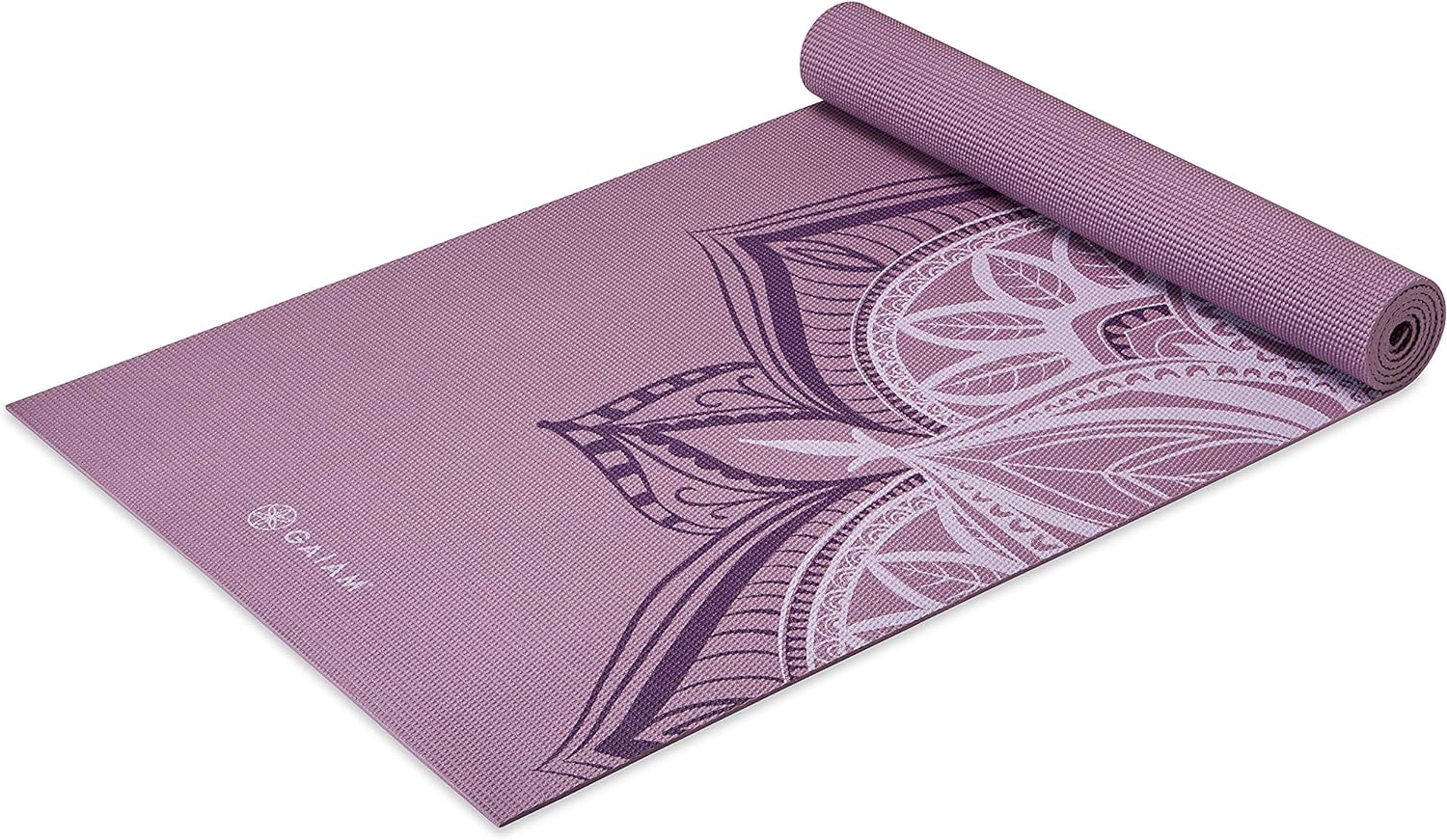Gaiam-Premium-Yoga-Mat-5mm-Thick-Non-Slip-Exercise-Fitness-Mat-for-All-Types-of-Yoga-Pilates-Floor-Workouts.jpg Gaiam Premium Yoga Mat 5mm Print - Image 1