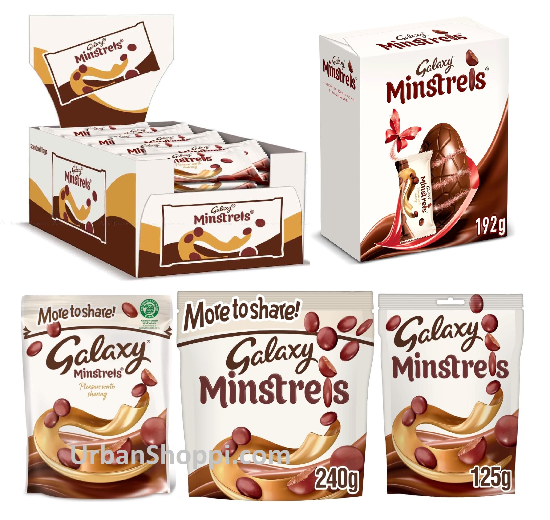 Galaxy-Minstrels-Milk-Chocolate-Large-Easter-Egg.jpg Minstrels Milk Chocolate Large Easter Egg - Image 1