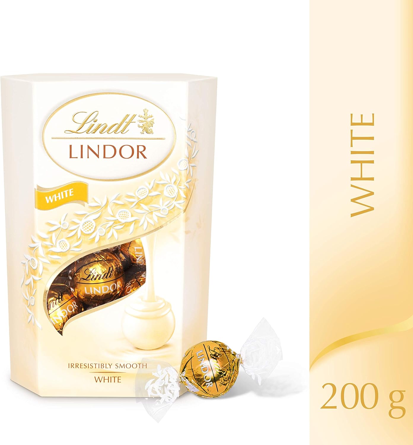 Lindt-Lindor-White-Chocolate-Truffles-Box.jpg Lindt White Chocolate Truffles Box - Image 1