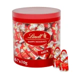 Lindt Santa Milk Chocolate Minis Drum - Image 3