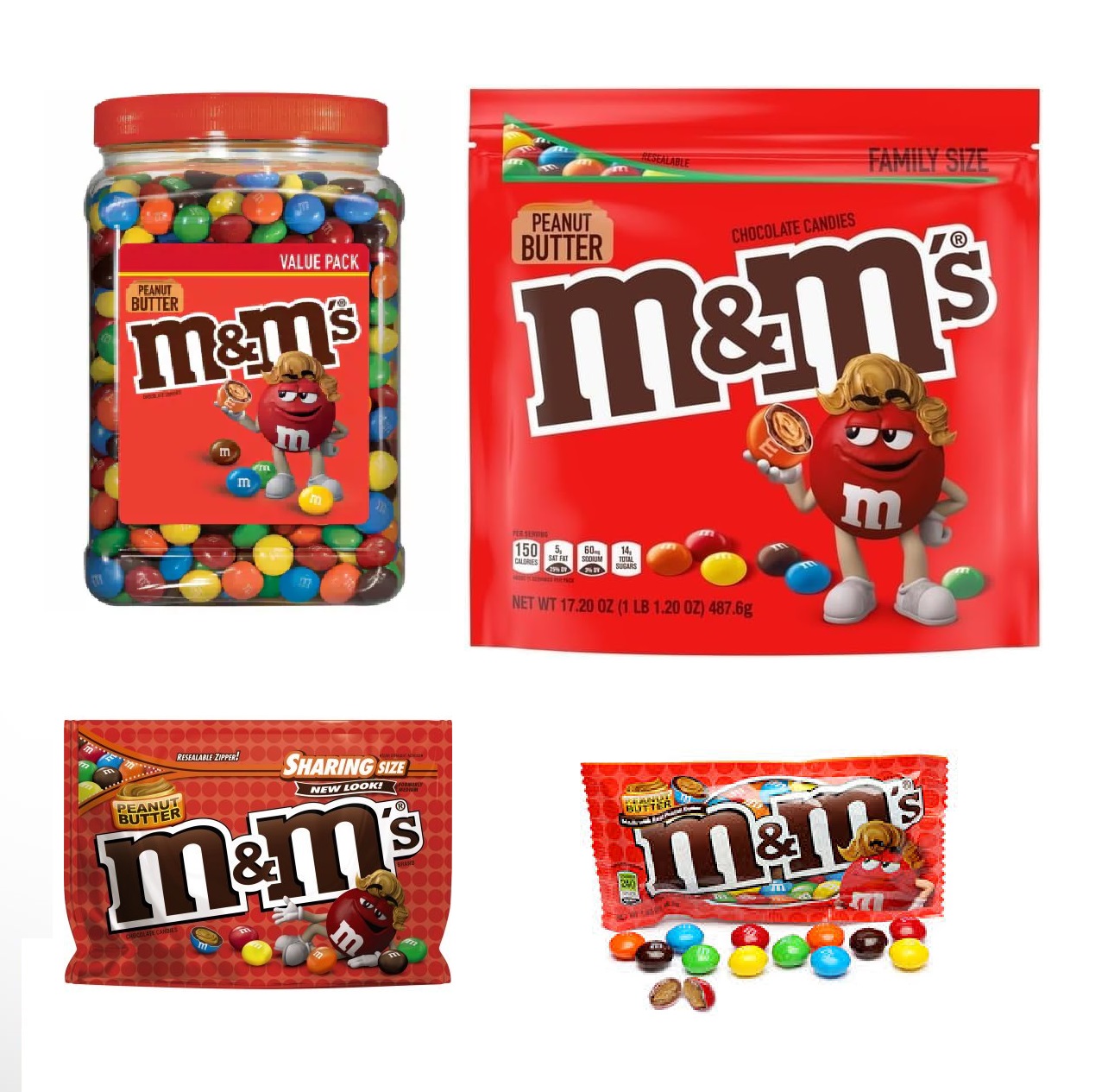 MMS-Peanut-Butter-Milk-Chocolate-Candy-Jar.jpg M&M's Peanut Butter Candies - Image 1