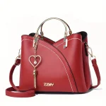 Satchel Bag Trendy Metal Tassel Decor Crossbody Bag - Image 4