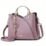 Satchel Bag Trendy Metal Tassel Decor Crossbody Bag - Image 3