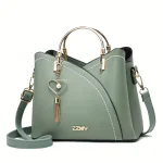 Satchel Bag Trendy Metal Tassel Decor Crossbody Bag - Image 6