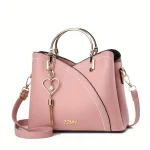 Satchel Bag Trendy Metal Tassel Decor Crossbody Bag - Image 5