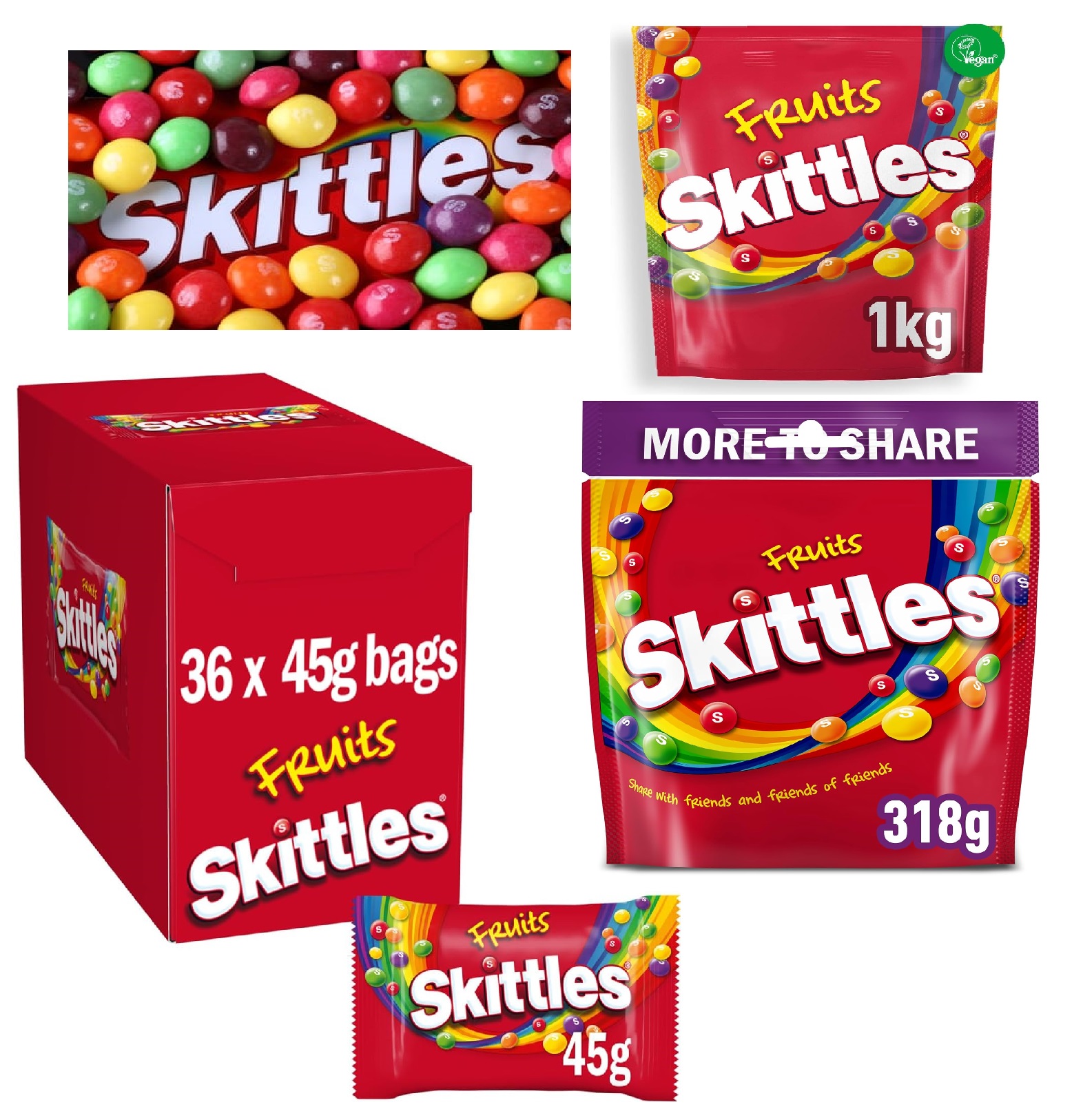 Skittles-Vegan-Chewy-Sweets-Skittles-Vegan-Sweets-Fruit-Chewy-Sweets-Bulk-Sharing-Bag-Sweets-Gift.jpg Skittles Vegan Chewy Sweets - Image 1