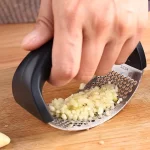 Stainless Steel Garlic Press Kitchen Multi-functional Household Pat - Image 4
