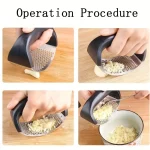 Stainless Steel Garlic Press Kitchen Multi-functional Household Pat
