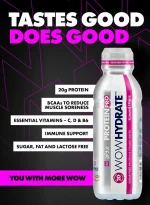 WOW Hydrate Protein Pro & Vitamin Water Summer Fruits 500ml - Image 2