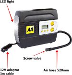 Digital Tyre Inflator Digital Air Compressor - Image 2