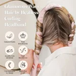 Heatless Silk Curling Ribbon Rod Headband for Lazy Natural Waves - Image 2