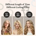 Heatless Silk Curling Ribbon Rod Headband for Lazy Natural Waves - Image 3
