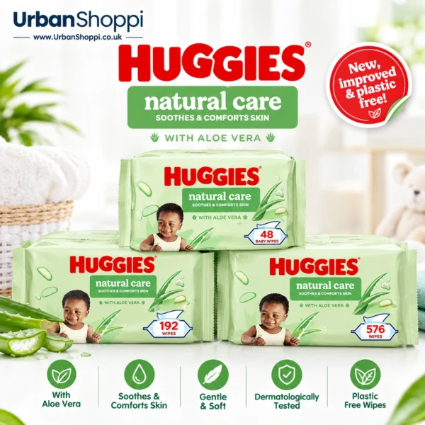 Huggies Natural Care Wipes Plastic Free Baby Wipes
